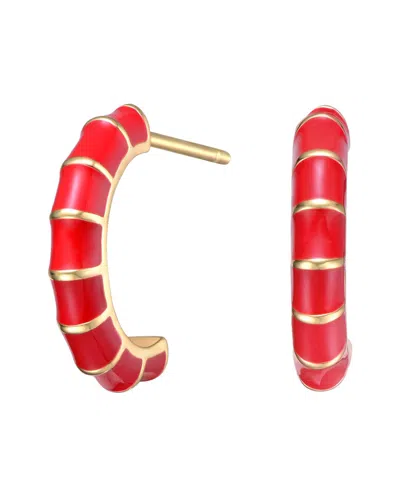 Rachel Glauber 14k Plated Hoops