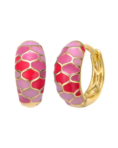 RACHEL GLAUBER RACHEL GLAUBER 14K PLATED HOOPS