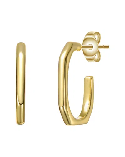 RACHEL GLAUBER RACHEL GLAUBER 14K PLATED HOOPS