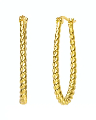 Rachel Glauber Modern Texture Bead C-hoop Earrings In Gold
