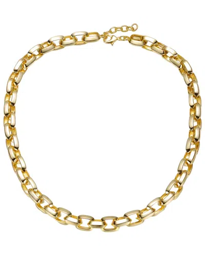 Rachel Glauber 14k Plated Link Bracelet In Gold