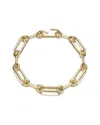Rachel Glauber 14k Plated Link Chain Bracelet