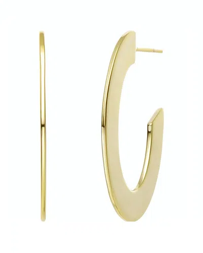 Rachel Glauber 14k Plated Open Hoops