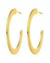 Rachel Glauber 14k Plated Open Hoops