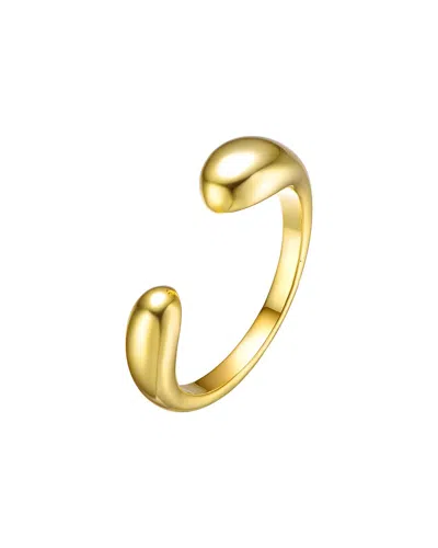 Rachel Glauber 14k Gold Plated Modern Open Ring