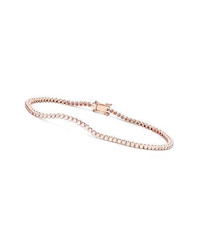 Rachel Glauber 14k Rose Gold Vermeil Cz Bracelet