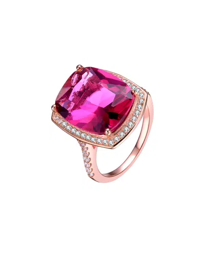 Rachel Glauber 14k Rose Gold Vermeil Cz Ring