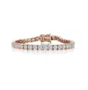 Rachel Glauber 4mm Tennis Bracelet With Clear Cubic Zirconia In Multi
