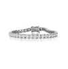 Rachel Glauber 4mm Tennis Bracelet With Clear Cubic Zirconia In Silver