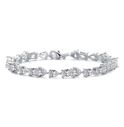 Rachel Glauber Colored Eternal Cubic Zirconia Tennis Bracelet