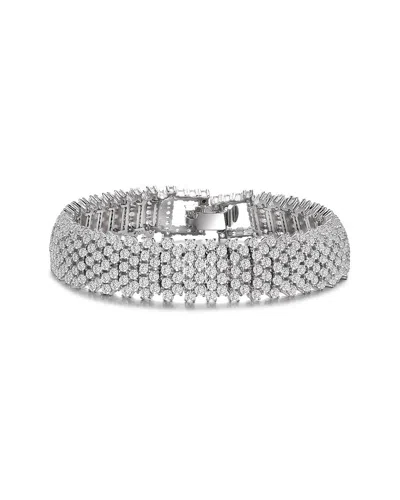 Rachel Glauber Cz Bracelet In Silver