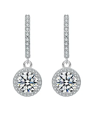 Rachel Glauber Diamond Cz Dangle Earrings