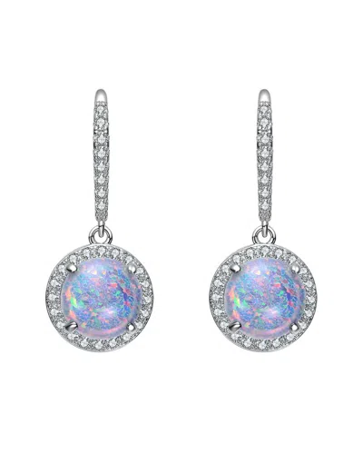 Rachel Glauber Diamond Cz Dangle Earrings