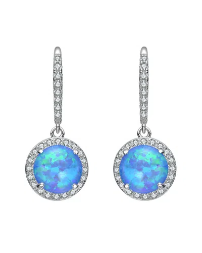 Rachel Glauber Diamond Cz Dangle Earrings