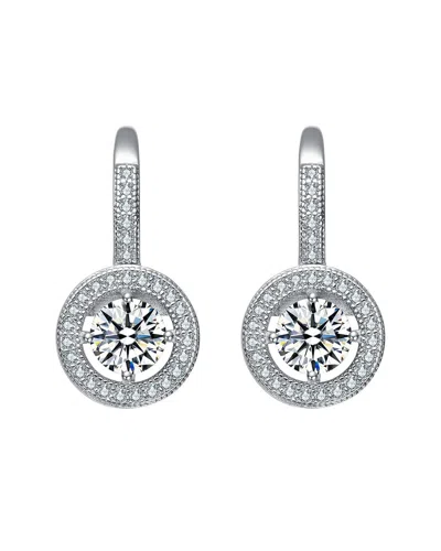 Rachel Glauber Diamond Cz Dangle Earrings
