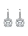 Rachel Glauber Diamond Cz Dangle Earrings