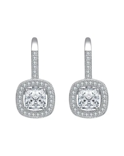 Rachel Glauber Diamond Cz Dangle Earrings