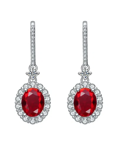 Rachel Glauber Diamond Cz Dangle Earrings