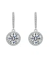 Rachel Glauber Diamond Cz Dangle Earrings