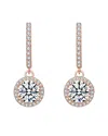 Rachel Glauber Diamond Cz Dangle Earrings