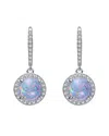 Rachel Glauber Diamond Cz Dangle Earrings
