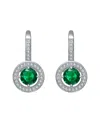 Rachel Glauber Diamond Cz Dangle Earrings