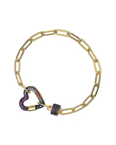 Rachel Glauber Kids 14k Plated Cz Bracelet