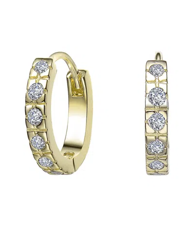 Rachel Glauber Kids 14k Plated Cz Clip-on Earrings