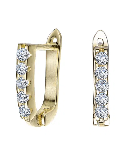 Rachel Glauber Kids 14k Plated Cz Earrings