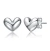 Rachel Glauber Minimalist Heart Stud Earrings