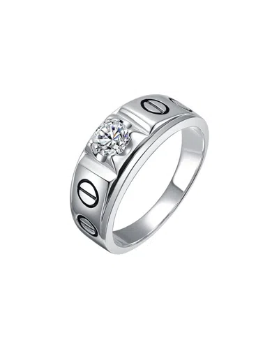 Rachel Glauber Plated Cz Ring In Red