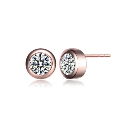 Rachel Glauber Ra 14k Gold Plated Cubic Zirconia Sud Earrings In Multi