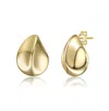Rachel Glauber Raindrop Stud Earrings In Gold