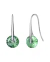 Rachel Glauber Rhodium Plated Cz Earrings