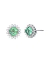 Rachel Glauber Rhodium Plated Cz Studs
