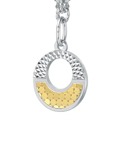 Rachel Glauber Silver Cz Chain Necklace