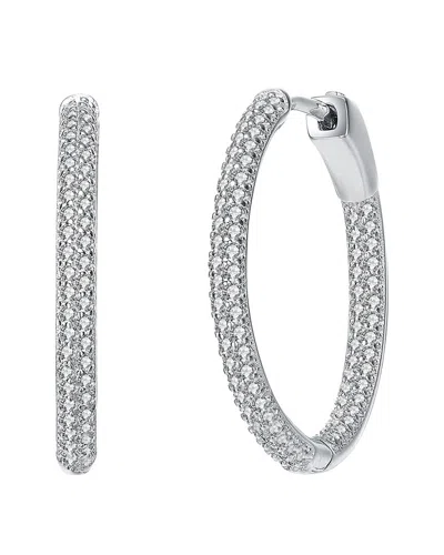 Rachel Glauber Silver Cz Hoops