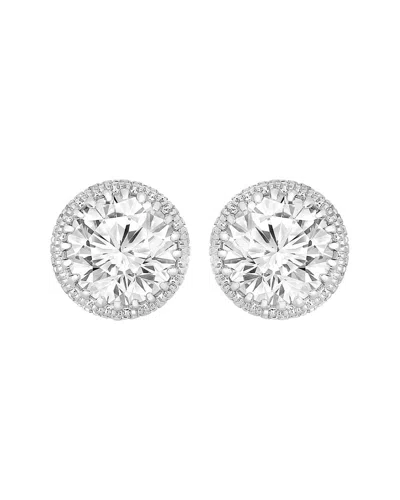 Rachel Glauber Silver Cz Studs In Yellow