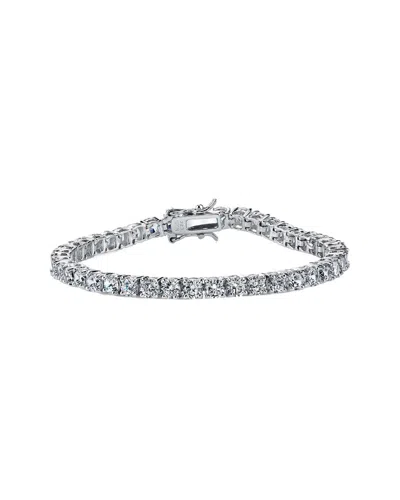 Rachel Glauber Silver Cz Tennis Bracelet