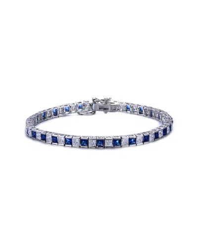 Rachel Glauber Silver Cz Tennis Bracelet
