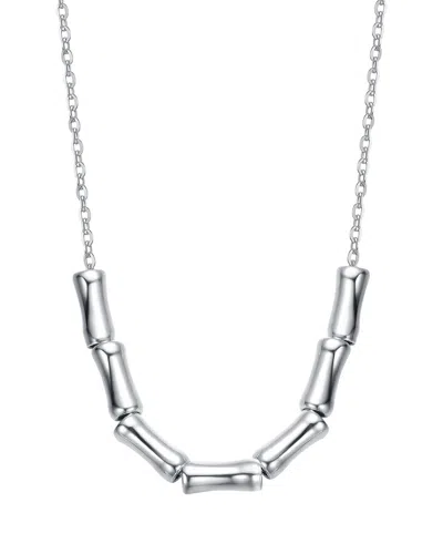 Rachel Glauber Statement Necklace In Silver