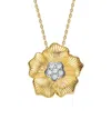 Rachel Glauber Two-tone Plated Cz Necklace