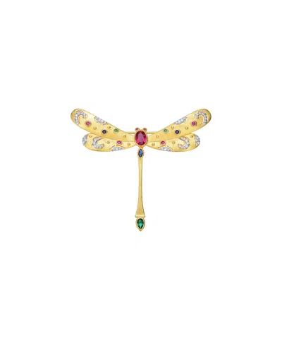 Rachel Glauber Two-tone Plated Cz Pin