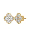 Rachel Glauber Two-tone Plated Cz Studs