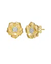 Rachel Glauber Two-tone Plated Cz Studs