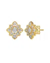 Rachel Glauber Two-tone Plated Cz Studs