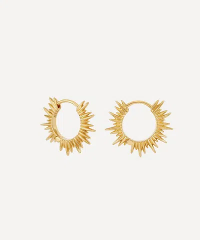 Rachel Jackson 18ct Gold-plated Electric Goddess Huggie Hoop Earrings