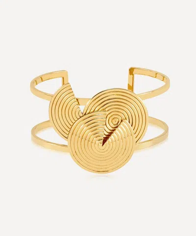 Rachel Jackson 18ct Gold-plated Evolve Statement Bangle Bracelet