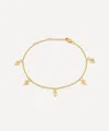Rachel Jackson 22ct Gold-plated Arrow Spike Charm Bracelet