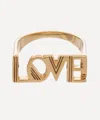 Rachel Jackson 22ct Gold-plated Art Deco Love Ring